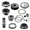 Aftermarket hydraulic motor spare parts for Poclain MS05 / MSE05, including housings, shaft and internal components