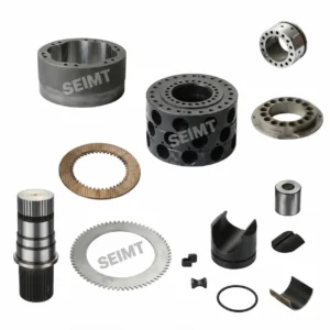 Aftermarket hydraulic motor spare parts for Poclain MS125, including housings, shaft and internal components