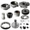 Aftermarket hydraulic motor spare parts for Poclain MS18 / MSE18, including housings, shaft and internal components