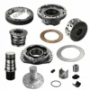 Aftermarket hydraulic motor spare parts for Poclain MS35, including housings, shaft and internal components
