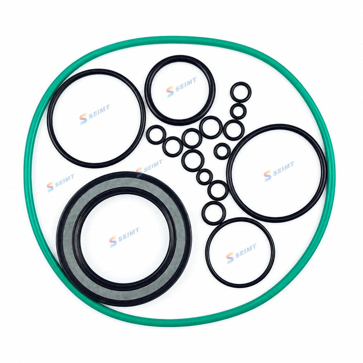 Aftermarket seal kit for Rexroth A7VO80 hydraulic pump, catalog reference R987054746